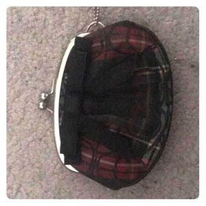 Coach plaid change purse